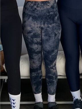 lululemon athletica High-Waist Marble Tie-Dye Leggings - Navy/Gray